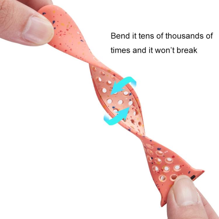 For Apple Watch 46mm / 49mm / 45mm / 44mm Coloful Silicone Watch Band(Midnight Black Brown) by bashfashion