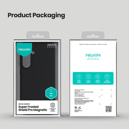 For Samsung Galaxy S25 5G NILLKIN Frosted Shield Pro Magnetic Phone Case(Black) by NILLKIN