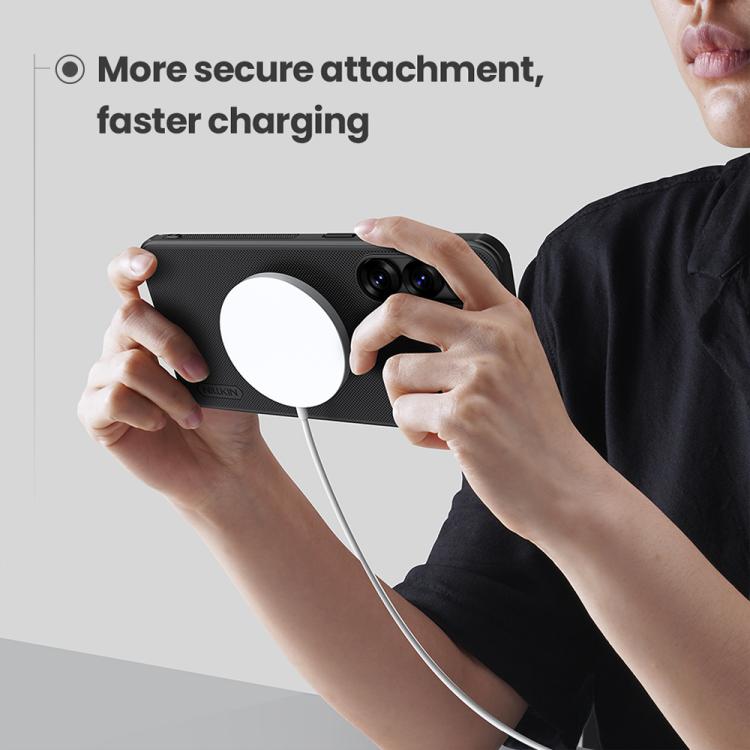 For Samsung Galaxy S25 5G NILLKIN Frosted Shield Pro Magnetic Phone Case(Black) by NILLKIN