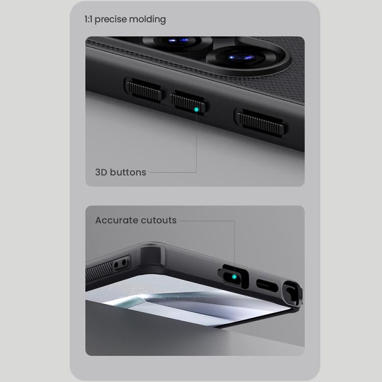 For Samsung Galaxy S25 Ultra 5G NILLKIN Frosted Shield Pro PC + TPU Phone Case(Black) by NILLKIN