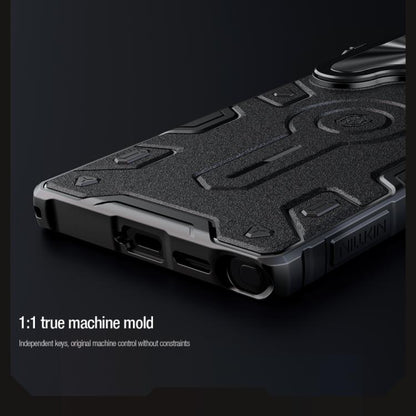 For Samsung Galaxy S25 Ultra 5G NILLKIN Black Rhino Prop MagSafe Magnetic PC Phone Case(Black) by NILLKIN