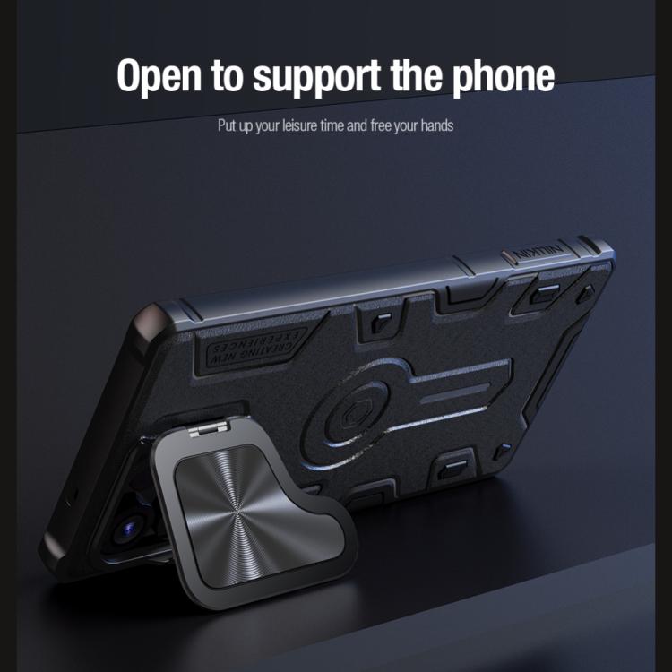 For Samsung Galaxy S25 Ultra 5G NILLKIN Black Rhino Prop MagSafe Magnetic PC Phone Case(Black) by NILLKIN