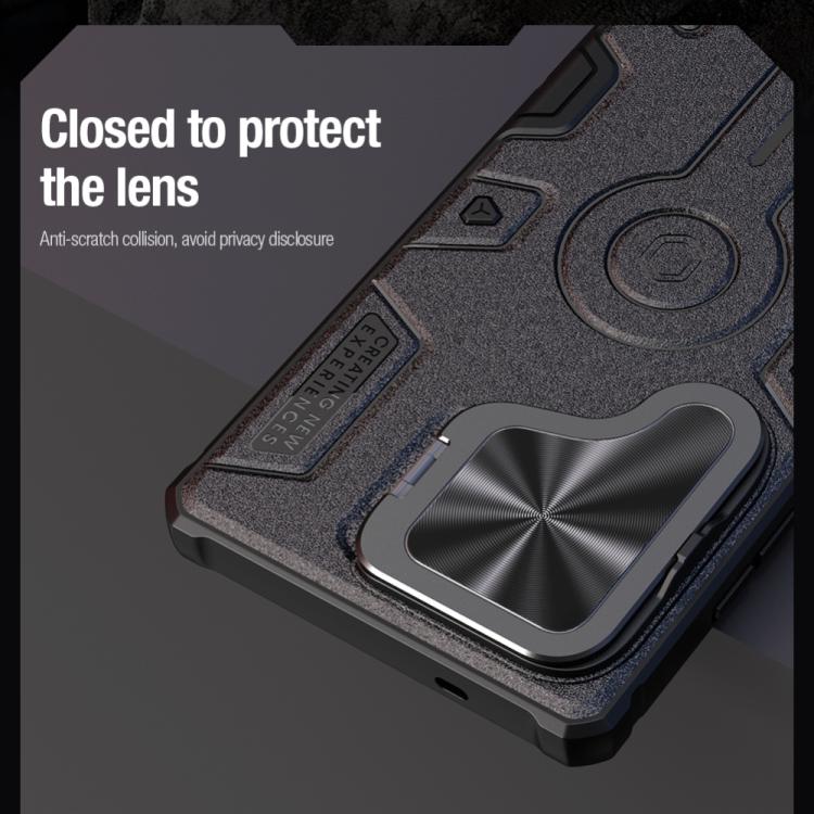 For Samsung Galaxy S25 Ultra 5G NILLKIN Black Rhino Prop PC Phone Case(Black) by NILLKIN