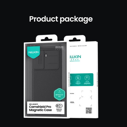 For Xiaomi Poco X7 Pro NILLKIN CamShield Pro Magnetic PC Phone Case(Black) by NILLKIN