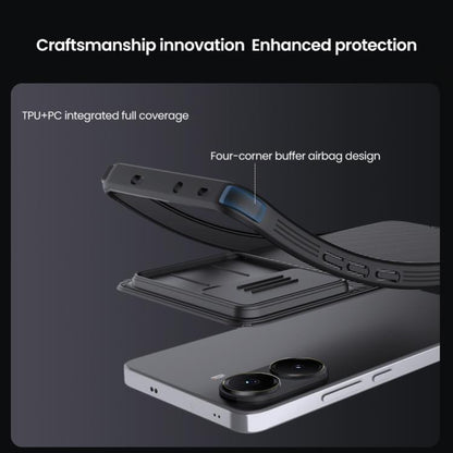 For Xiaomi Poco X7 Pro NILLKIN CamShield Pro Magnetic PC Phone Case(Black) by NILLKIN