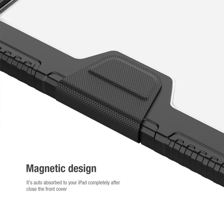 For iPad Air 11 2024 / 2025 NILLKIN Bumper Pro Folding Style Tablet Leather Case(Black) by NILLKIN