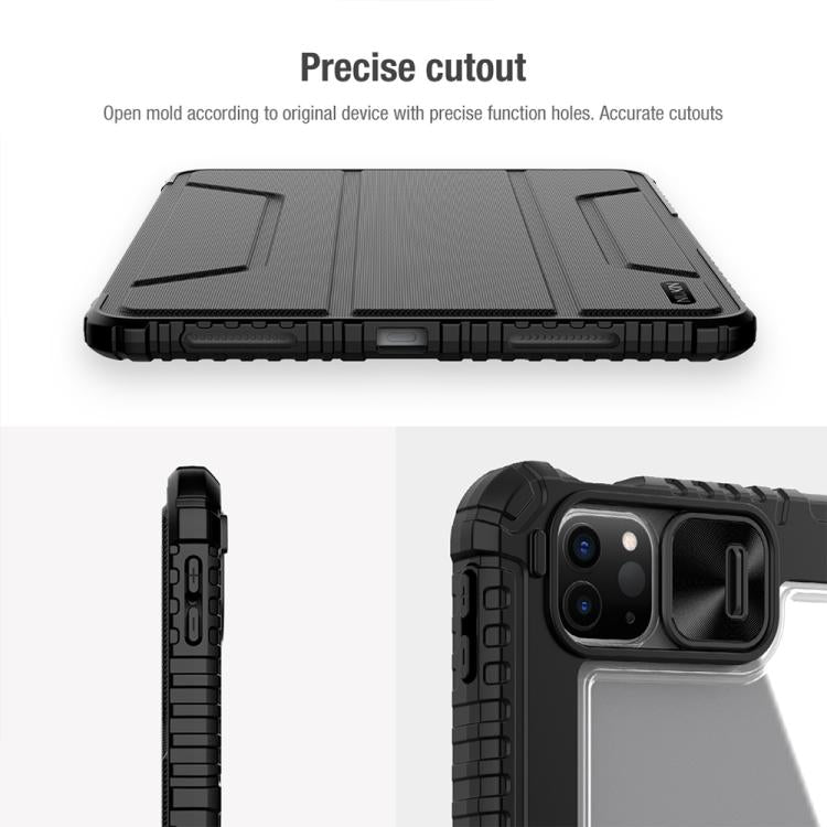 For iPad Air 11 2024 / 2025 NILLKIN Bumper Pro Folding Style Tablet Leather Case(Black) by NILLKIN