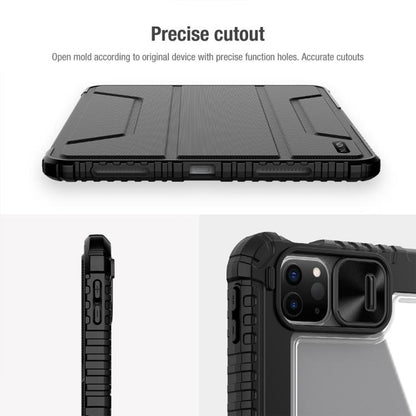 For iPad Air 11 2024 / 2025 NILLKIN Bumper Pro Folding Style Tablet Leather Case(Black) by NILLKIN