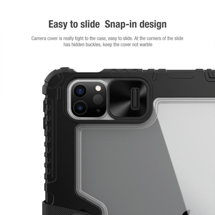 For iPad Air 11 2024 / 2025 NILLKIN Bumper Pro Folding Style Tablet Leather Case(Black) by NILLKIN