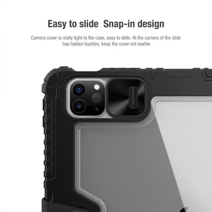 For iPad Air 11 2024 / 2025 NILLKIN Bumper Pro Folding Style Tablet Leather Case(Black) by NILLKIN