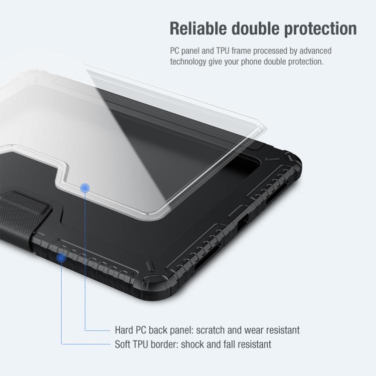 For iPad Air 11 2024 / 2025 NILLKIN Bumper Pro Folding Style Tablet Leather Case(Black) by NILLKIN