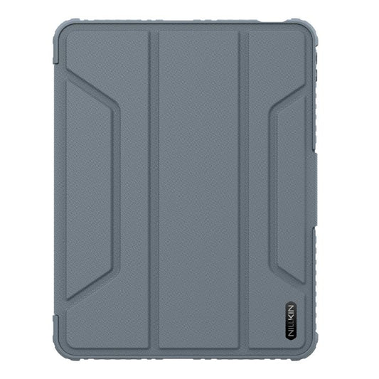 For iPad Air 11 2024 / 2025 NILLKIN Bumper Pro Folding Style Tablet Leather Case(Grey) by NILLKIN
