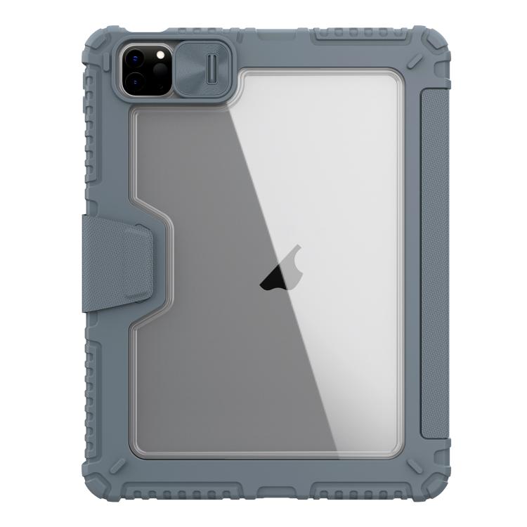 For iPad Air 11 2024 / 2025 NILLKIN Bumper Pro Folding Style Tablet Leather Case(Grey) by NILLKIN