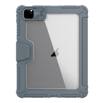 For iPad Air 11 2024 / 2025 NILLKIN Bumper Pro Folding Style Tablet Leather Case(Grey) by NILLKIN