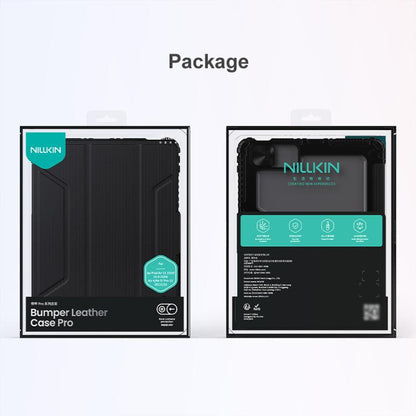 For iPad Air 11 2024 / 2025 NILLKIN Bumper Pro Folding Style Tablet Leather Case(Grey) by NILLKIN