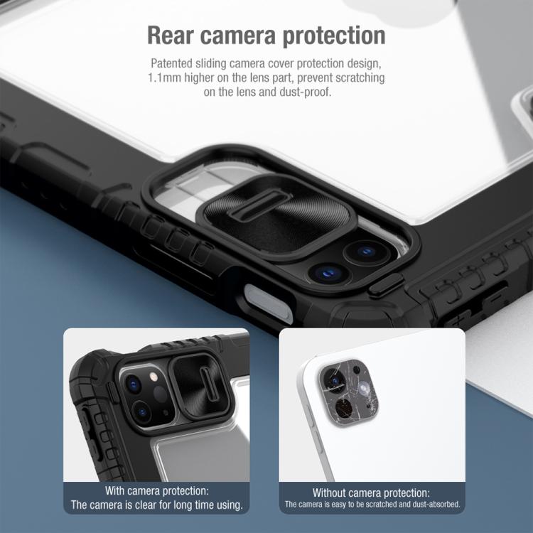 For iPad Air 11 2024 / 2025 NILLKIN Bumper Pro Folding Style Tablet Leather Case(Grey) by NILLKIN