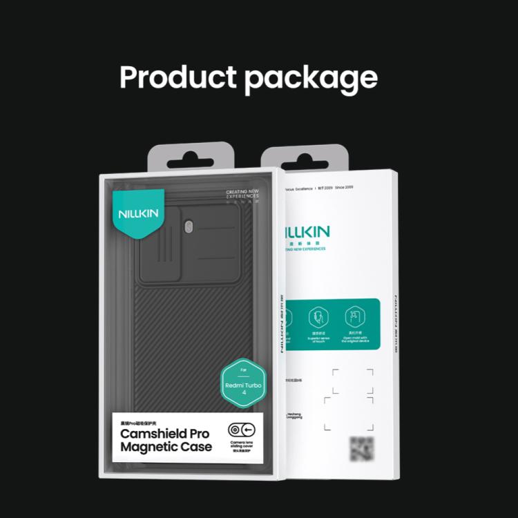 For Redmi Turbo 4 NILLKIN CamShield Pro Magnetic PC Phone Case(Black) by NILLKIN