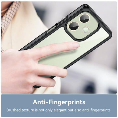 For OPPO A5 Pro 5G Global Colorful Series Acrylic Hybrid TPU Phone Case(Black) by bashfashion