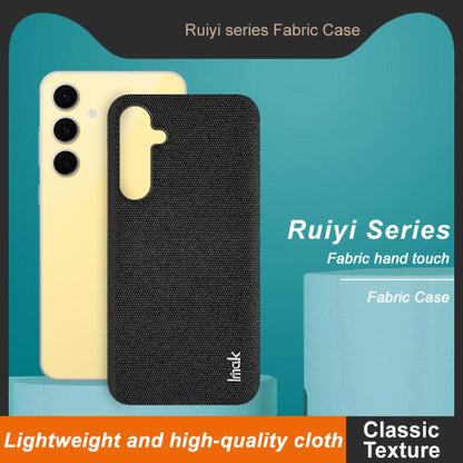 For Samsung Galaxy S24 FE 5G imak Ruiyi Series Cloth Texture PU + PC Phone Case(Black) by imak