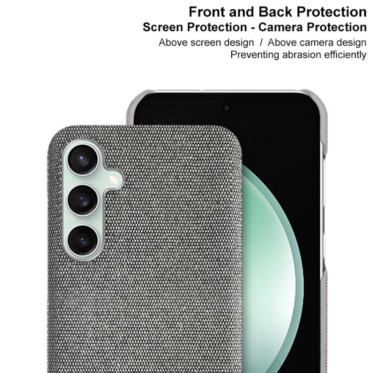 For Samsung Galaxy S24 FE 5G imak Ruiyi Series Cloth Texture PU + PC Phone Case(Black) by imak