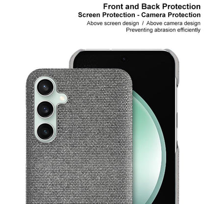 For Samsung Galaxy S24 FE 5G imak Ruiyi Series Cloth Texture PU + PC Phone Case(Black) by imak