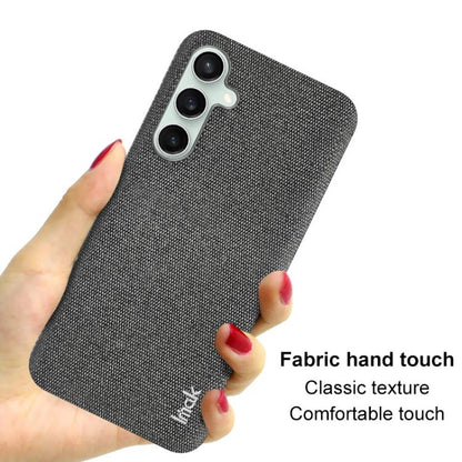 For Samsung Galaxy S24 FE 5G imak Ruiyi Series Cloth Texture PU + PC Phone Case(Black) by imak