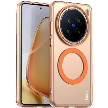For vivo X200 Pro IMAK Candy Series Shockproof MagSafe Phone Case(Orange) by imak