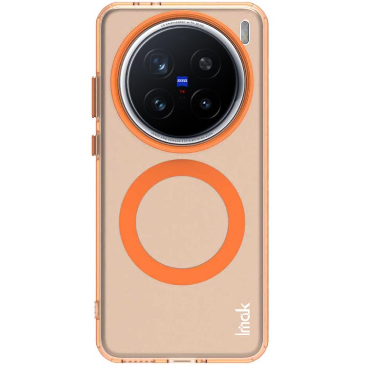 For vivo X200 Pro IMAK Candy Series Shockproof MagSafe Phone Case(Orange) by imak