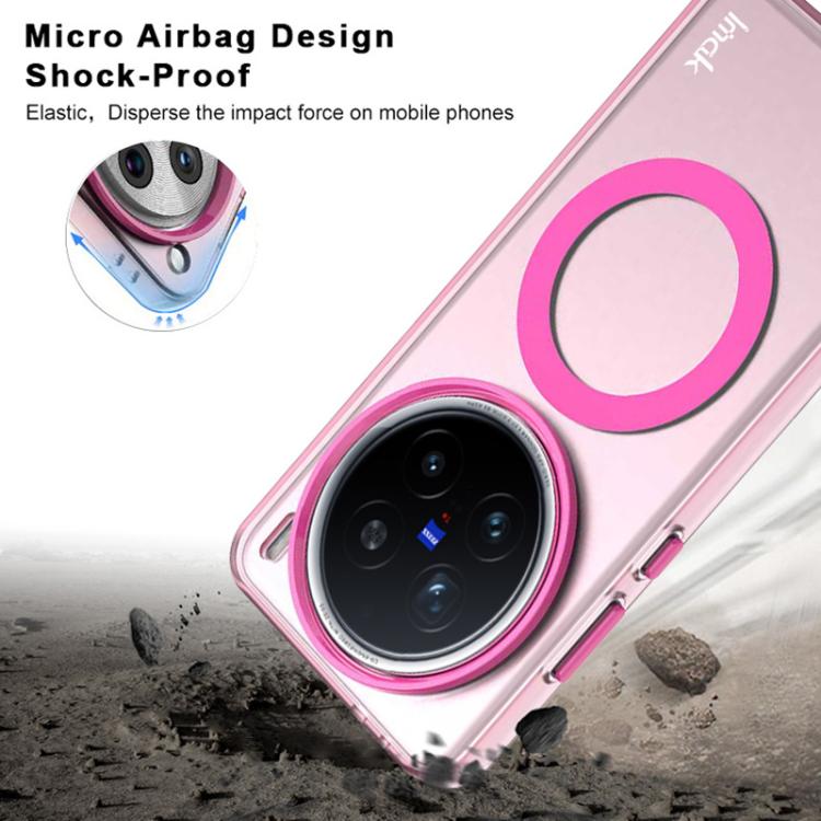 For vivo X200 Pro IMAK Candy Series Shockproof MagSafe Phone Case(Orange) by imak