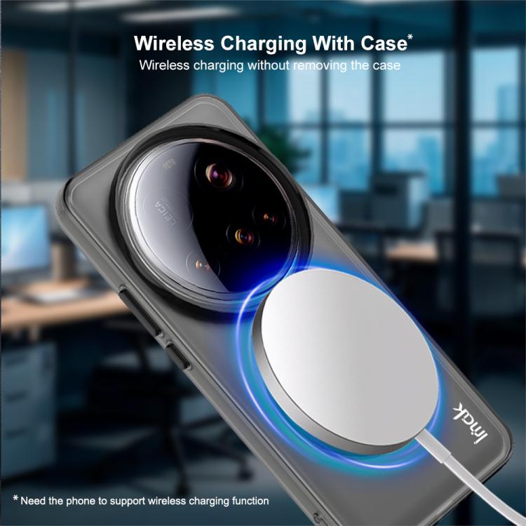 For Xiaomi 15 Ultra IMAK Candy Series Shockproof MagSafe Phone Case(Black) by imak