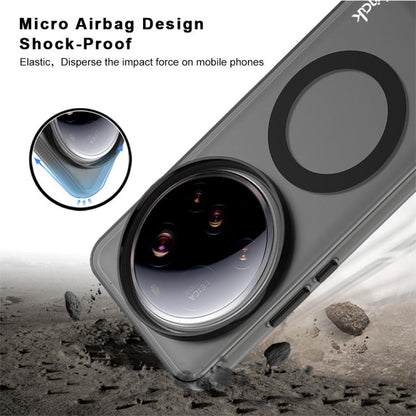 For Xiaomi 15 Ultra IMAK Candy Series Shockproof MagSafe Phone Case(Black) by imak