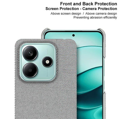 For Redmi Note 14 5G Global imak Ruiyi Series Cloth Texture PU + PC Phone Case(Black) by imak