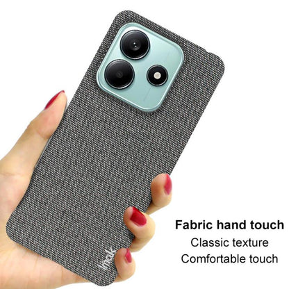 For Redmi Note 14 5G Global imak Ruiyi Series Cloth Texture PU + PC Phone Case(Black) by imak