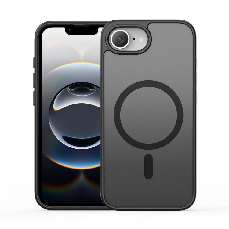 For iPhone 16e DUX DUCIS Yind Series MagSafe TPU Hybrid PC Phone Case(Black) by DUX DUCIS
