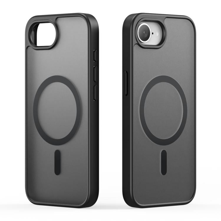 For iPhone 16e DUX DUCIS Yind Series MagSafe TPU Hybrid PC Phone Case(Black) by DUX DUCIS
