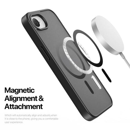For iPhone 16e DUX DUCIS Yind Series MagSafe TPU Hybrid PC Phone Case(Black) by DUX DUCIS