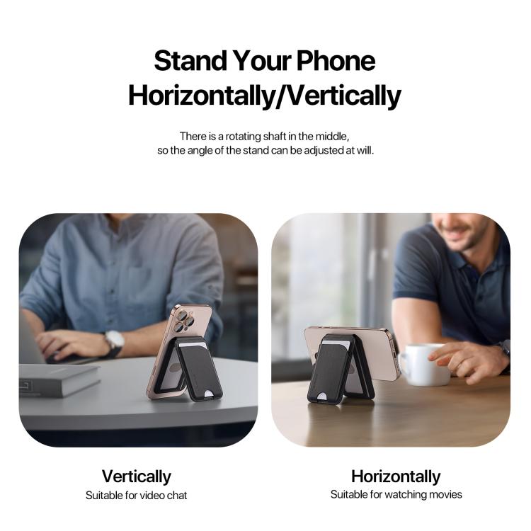 DUX DUCIS Neva Series MagSafe Magnetic Holder Card Bag(Black) by DUX DUCIS