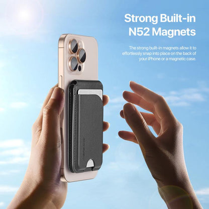 DUX DUCIS Neva Series MagSafe Magnetic Holder Card Bag(Black) by DUX DUCIS