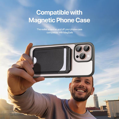 DUX DUCIS Neva Series MagSafe Magnetic Holder Card Bag(Black) by DUX DUCIS