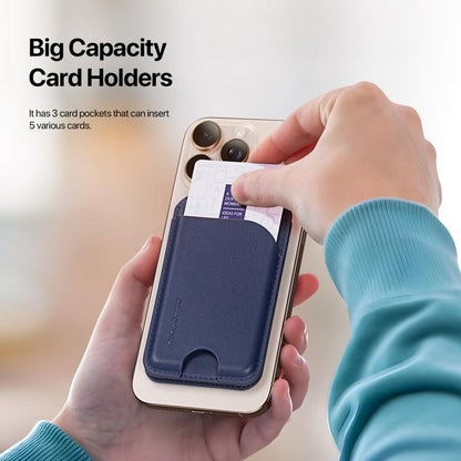 DUX DUCIS Neva Series MagSafe Magnetic Holder Card Bag(Blue) by DUX DUCIS