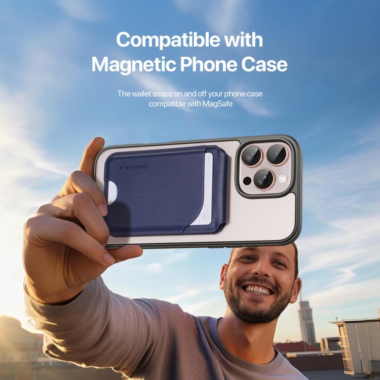 DUX DUCIS Neva Series MagSafe Magnetic Holder Card Bag(Blue) by DUX DUCIS