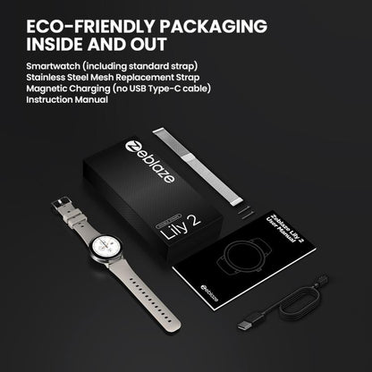 Zeblaze Lily 2 1.2 inch Screen Haute & Healthy Lady Smart Watch(Misty Pink) by Zeblaze