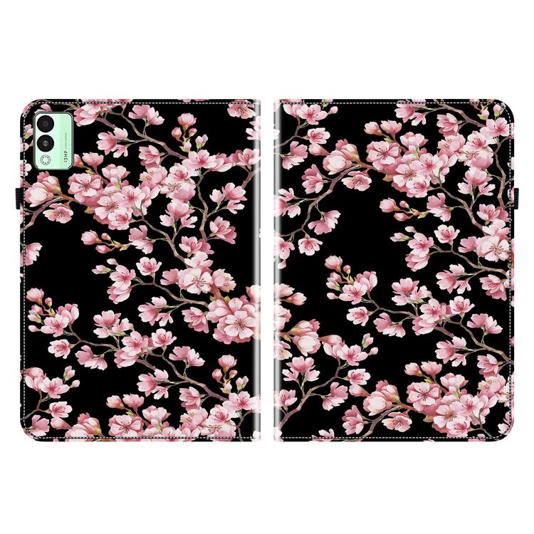 For Tecno Megapad 11 Crystal Texture Painted Leather Tablet Case(Plum Bossom) by bashfashion