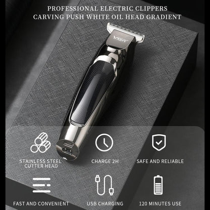 VGR V-070 10W USB 2-gears Electric Hair Clipper(Black) by VGR