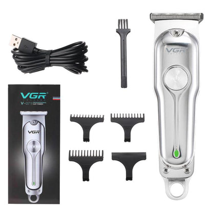 VGR V-071 5W Carbon Steel Blade USB Electric Hair Clipper(Silver) by VGR