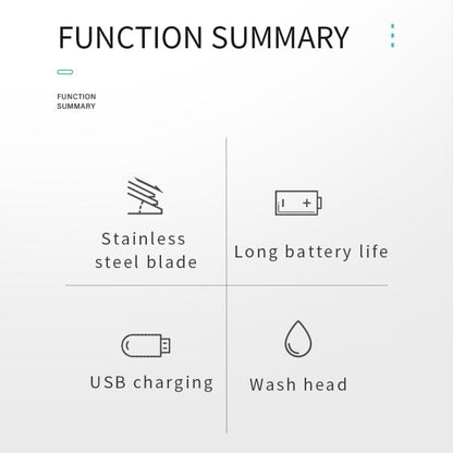 VGR V-071 5W Carbon Steel Blade USB Electric Hair Clipper(Silver) by VGR