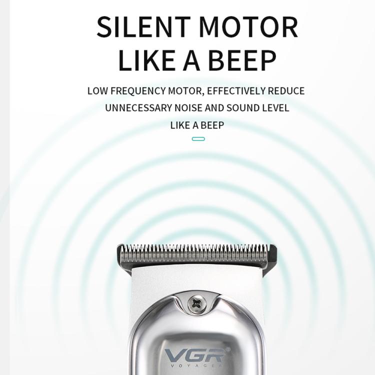 VGR V-071 5W Carbon Steel Blade USB Electric Hair Clipper(Silver) by VGR