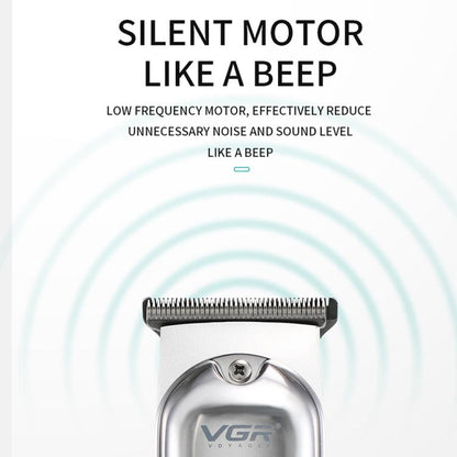 VGR V-071 5W Carbon Steel Blade USB Electric Hair Clipper(Silver) by VGR