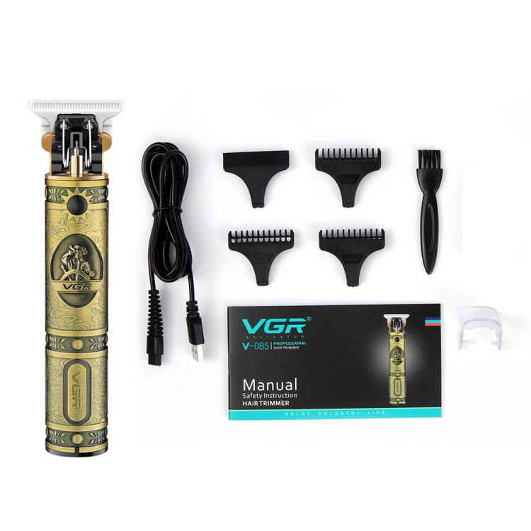 VGR V-085 Vintage Hairstyles Carving USB Electric Hair Clipper(Gold) by VGR