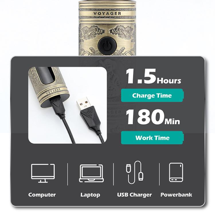 VGR V-106 6-in-1 Digital Display Electric Hair Clipper Kit(Gold) by VGR